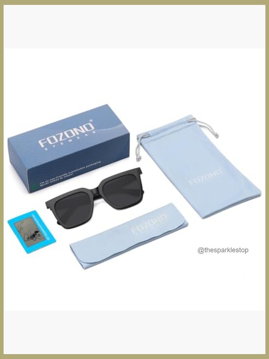 Large Square Sunglasses Polarized UV400 Protection Retro Style main image 5